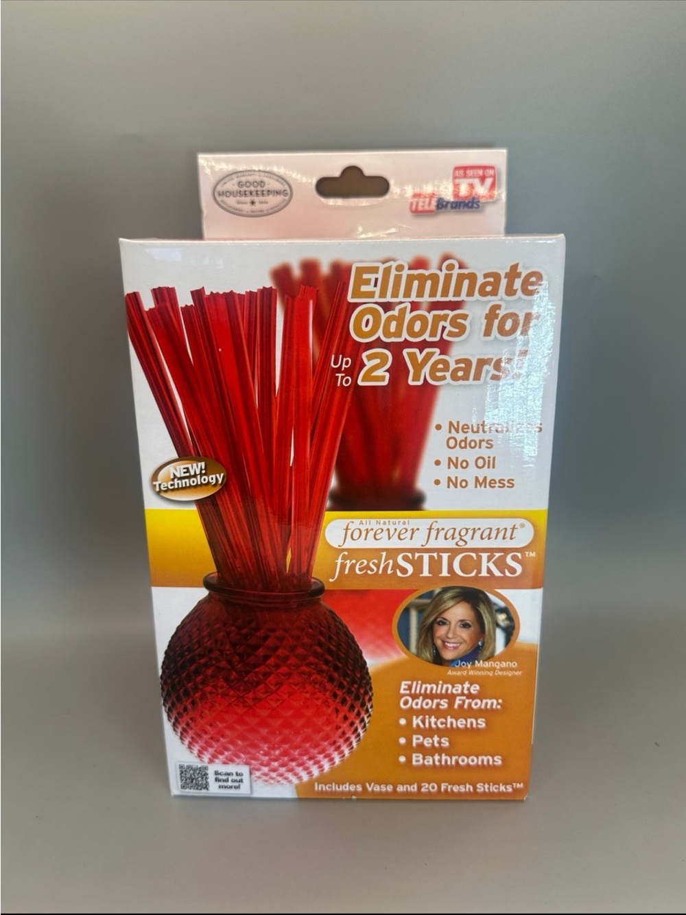 Forever Fragrant Fresh Sticks Country Home Fragrance Vase Joy Mangano ASOTV New